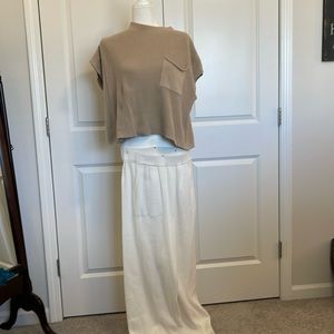 ANRABESS White High Waisted Pants (top available in my page!)